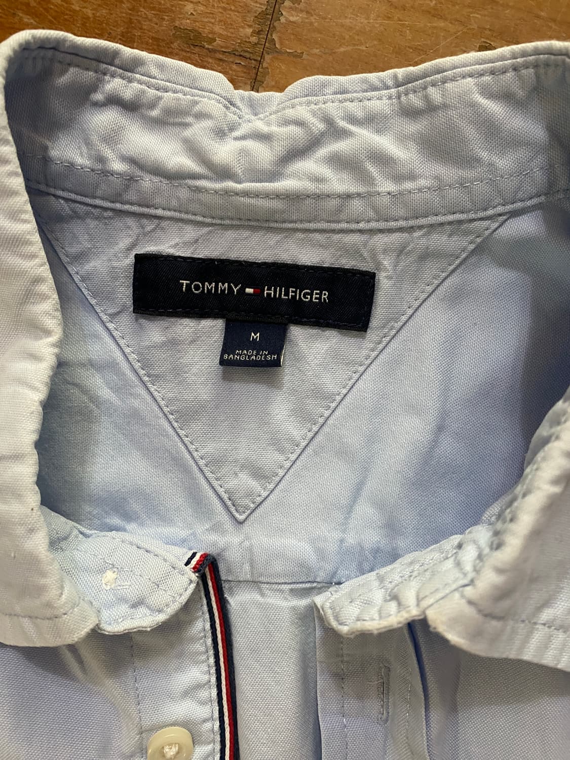 타미힐피거 라이트블루 반팔 셔츠 M (100) 상품이미지3