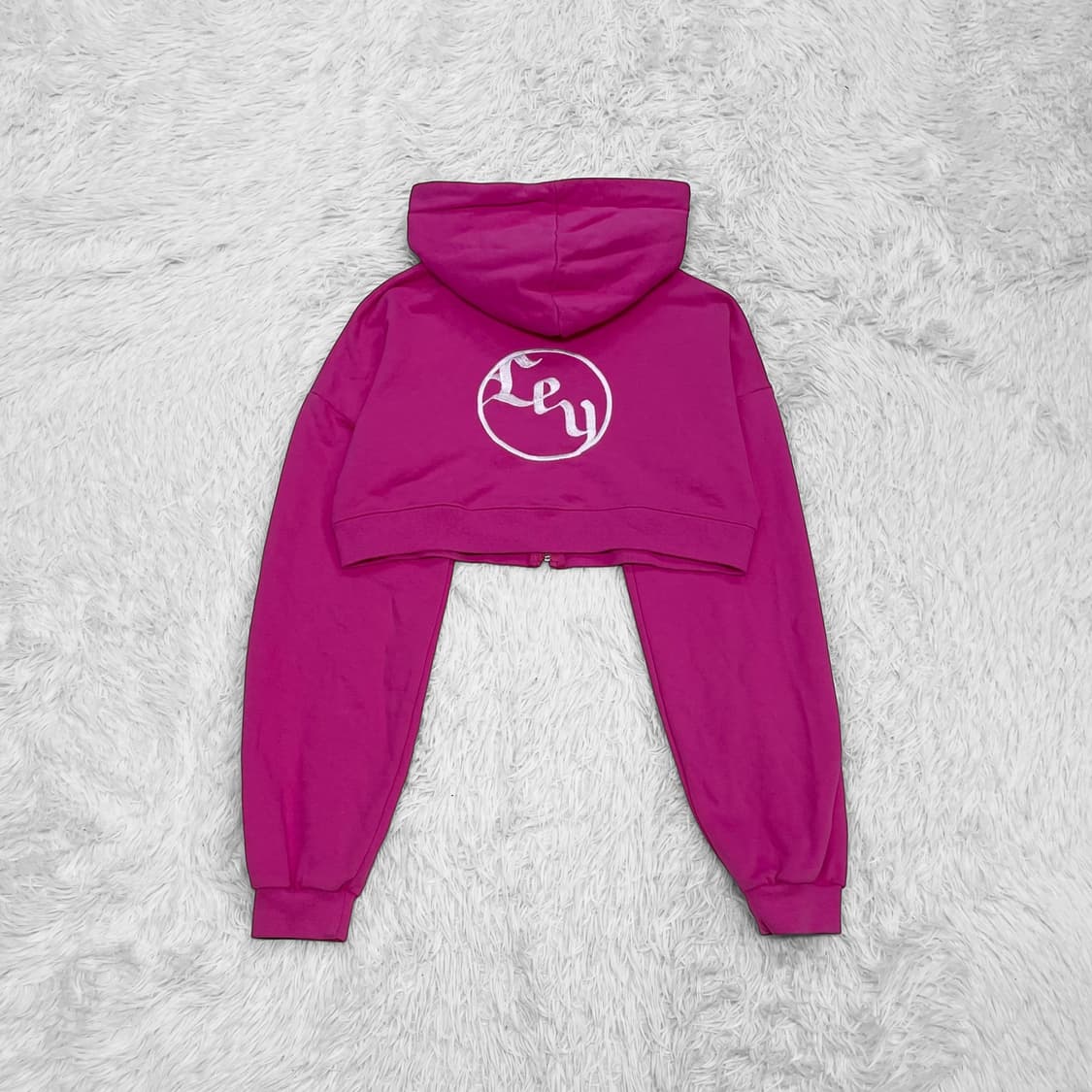 와이이이엘 Yeel 크롭 후드집업 핑크 상품이미지3