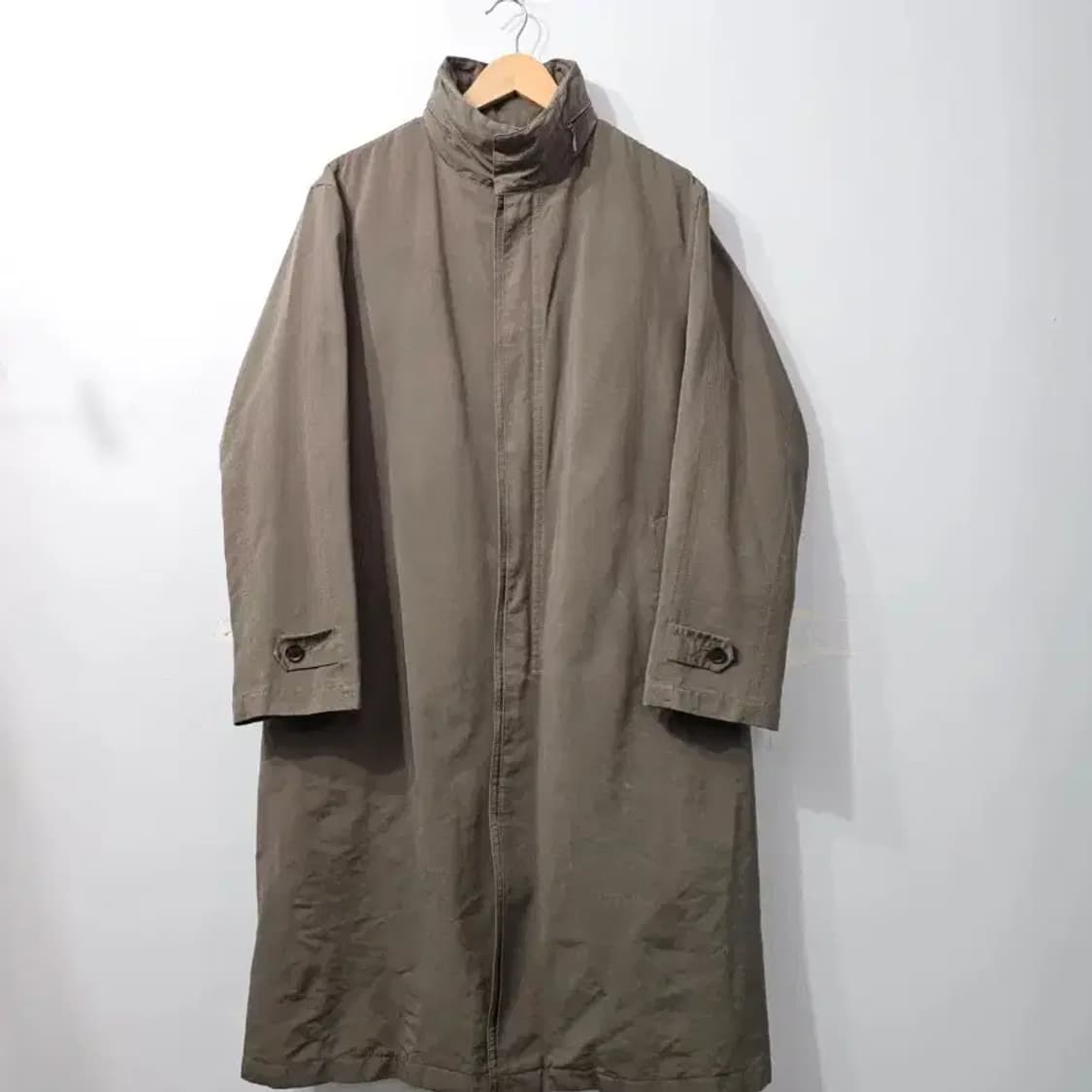 알레그리 남성 롱 코트 카키 100 상품이미지10