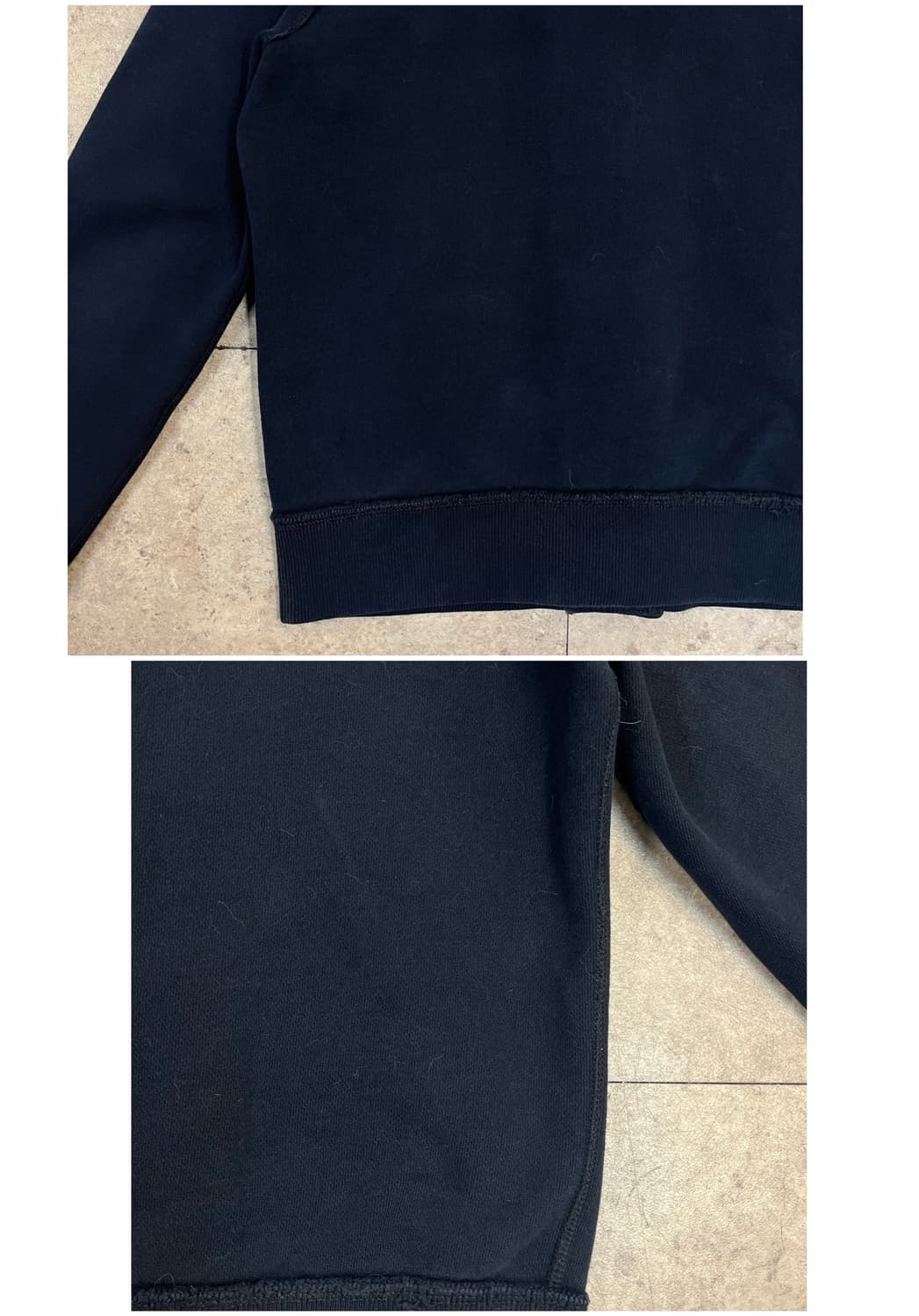 아베크롬비 버튼 기모 후드집업 네이비 S #csz3680 상품이미지9