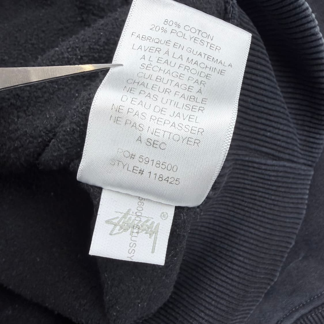 스투시 베이직 자수로고 후드티 상품이미지7