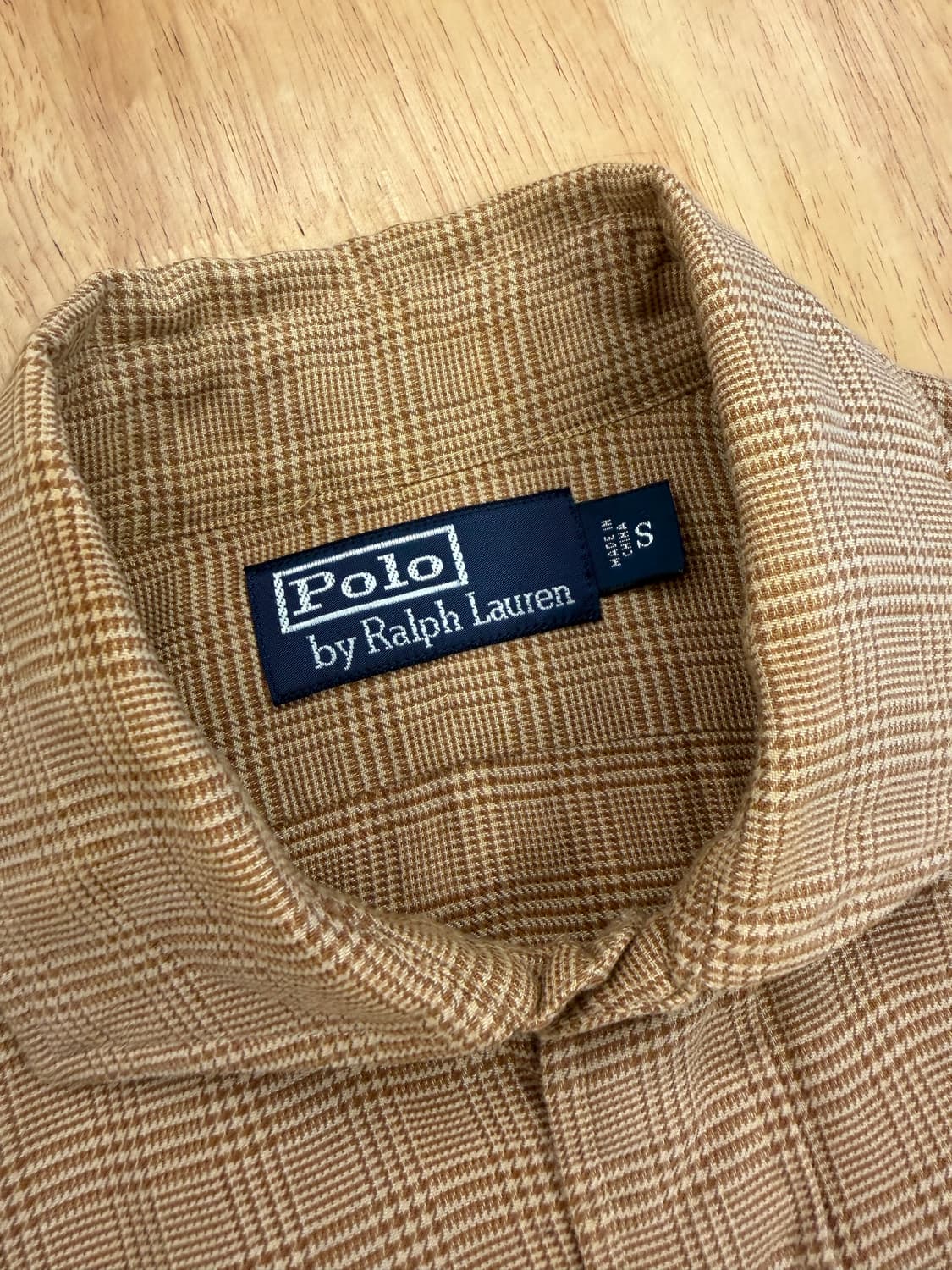 폴로 브라운 체크 셔츠 상품이미지4