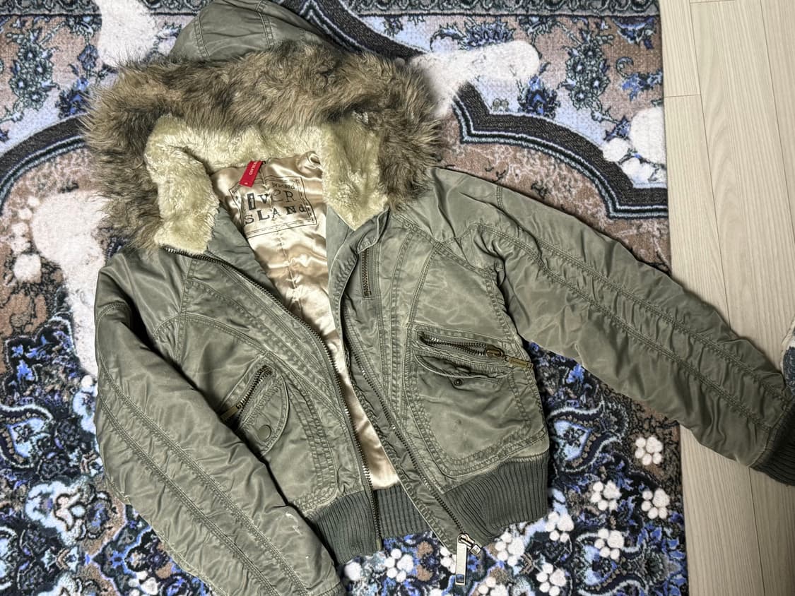 리버 아일랜드 퍼 패딩 상품이미지1