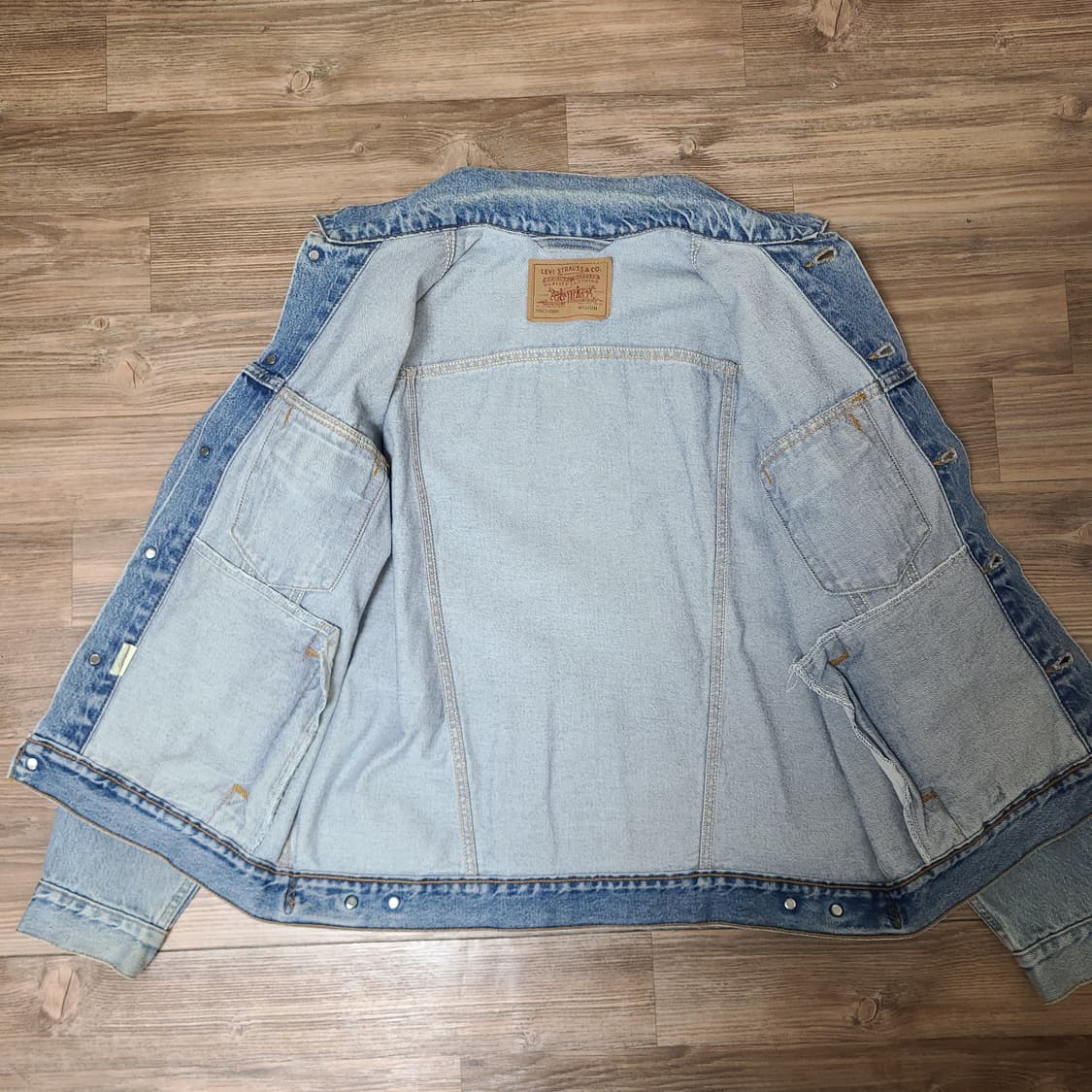 (XL,XXL) 90s USA 리바이스 빈티지 70507데님 트러커 자켓 상품이미지7