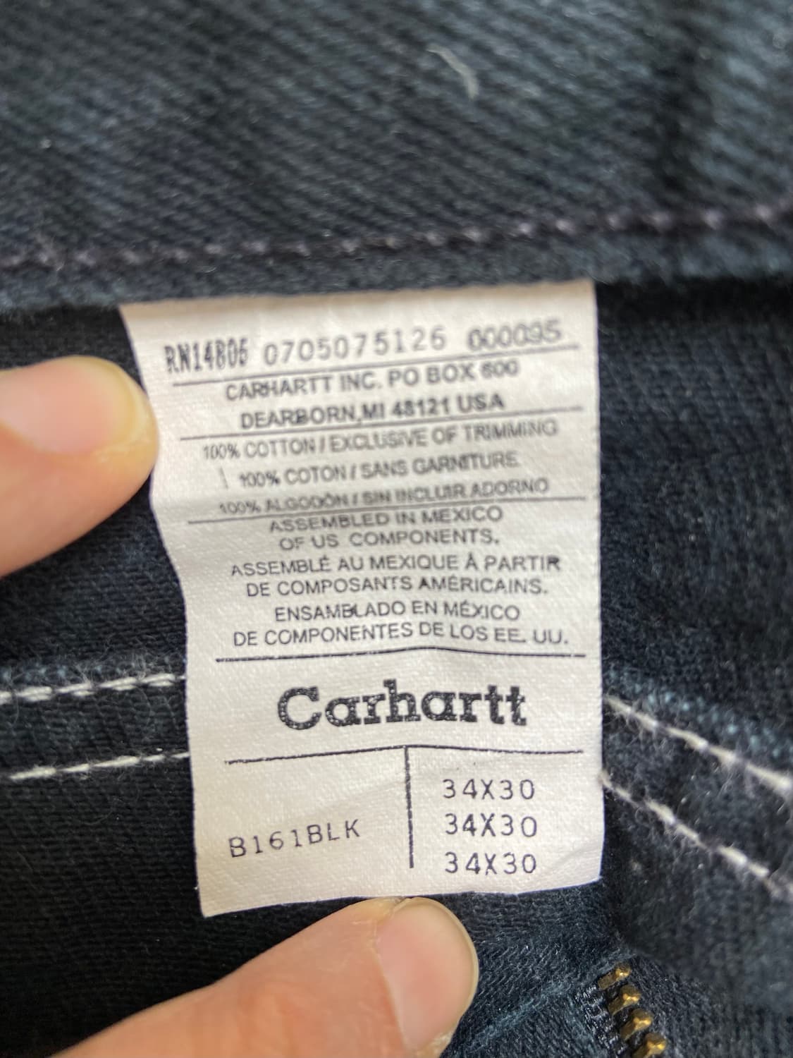 칼하트 블랙 데님 상품이미지6