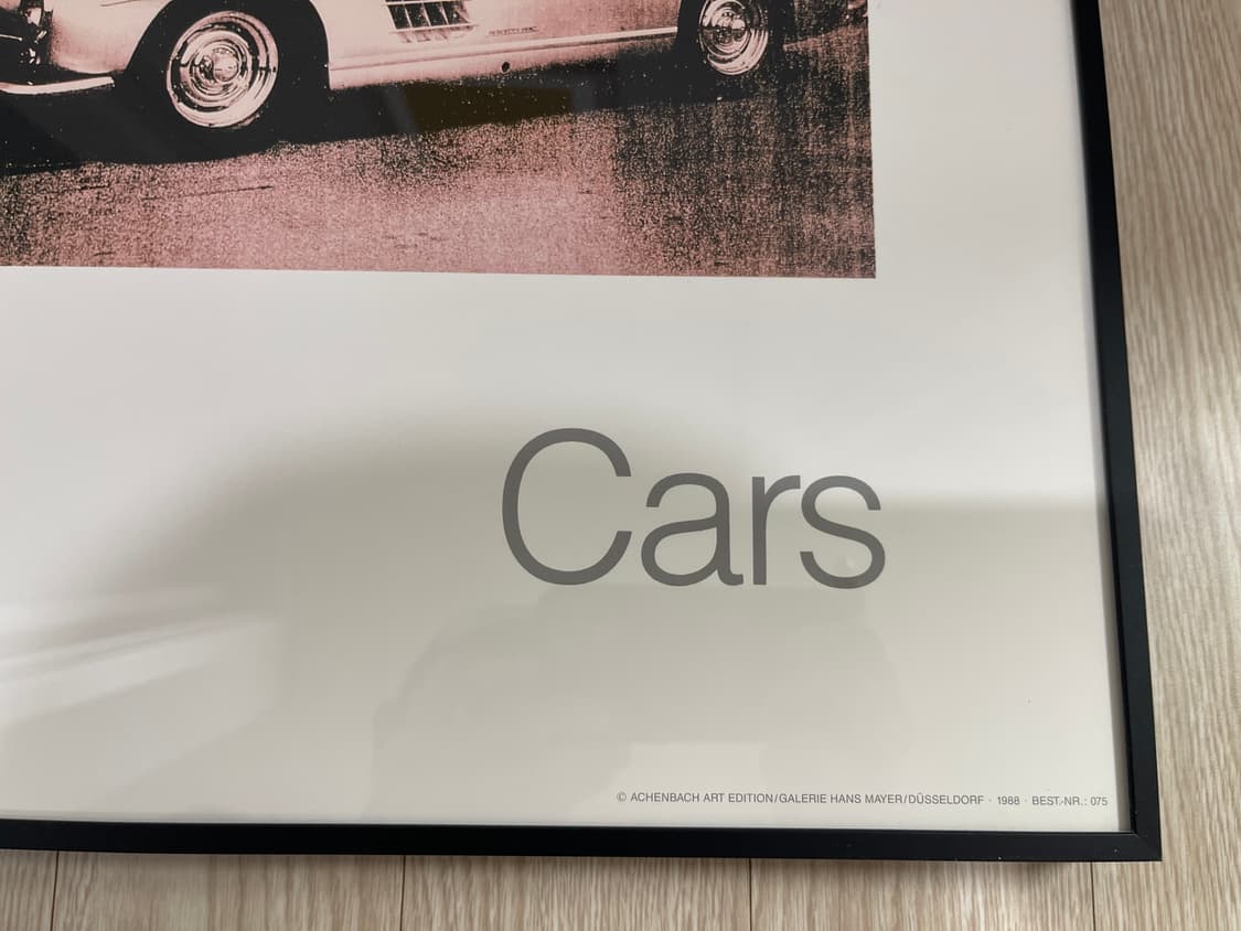 메르세데스 벤츠 x 앤디워홀 아트 포스터 AD1986 BENZ 300 상품이미지3