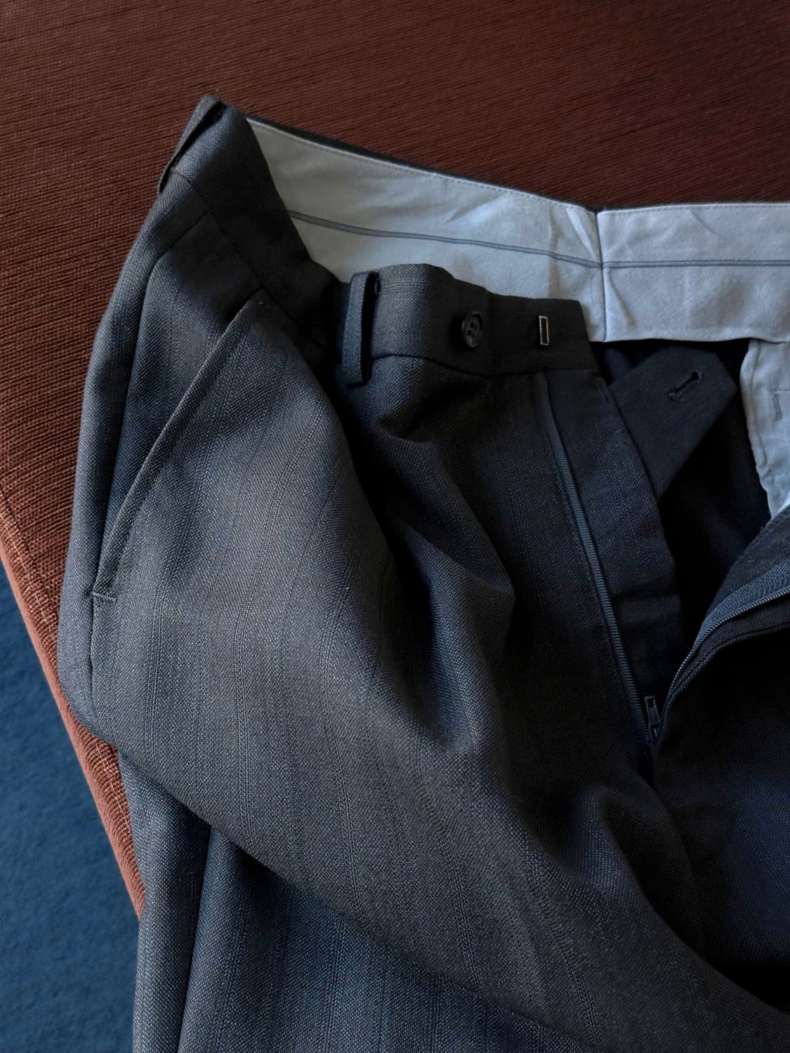 1 pleats patterned wool trousers 상품이미지6