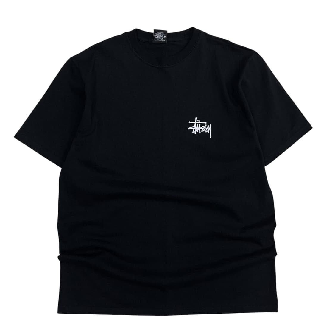 스투시 로고 블랙 반팔 M 상품이미지3