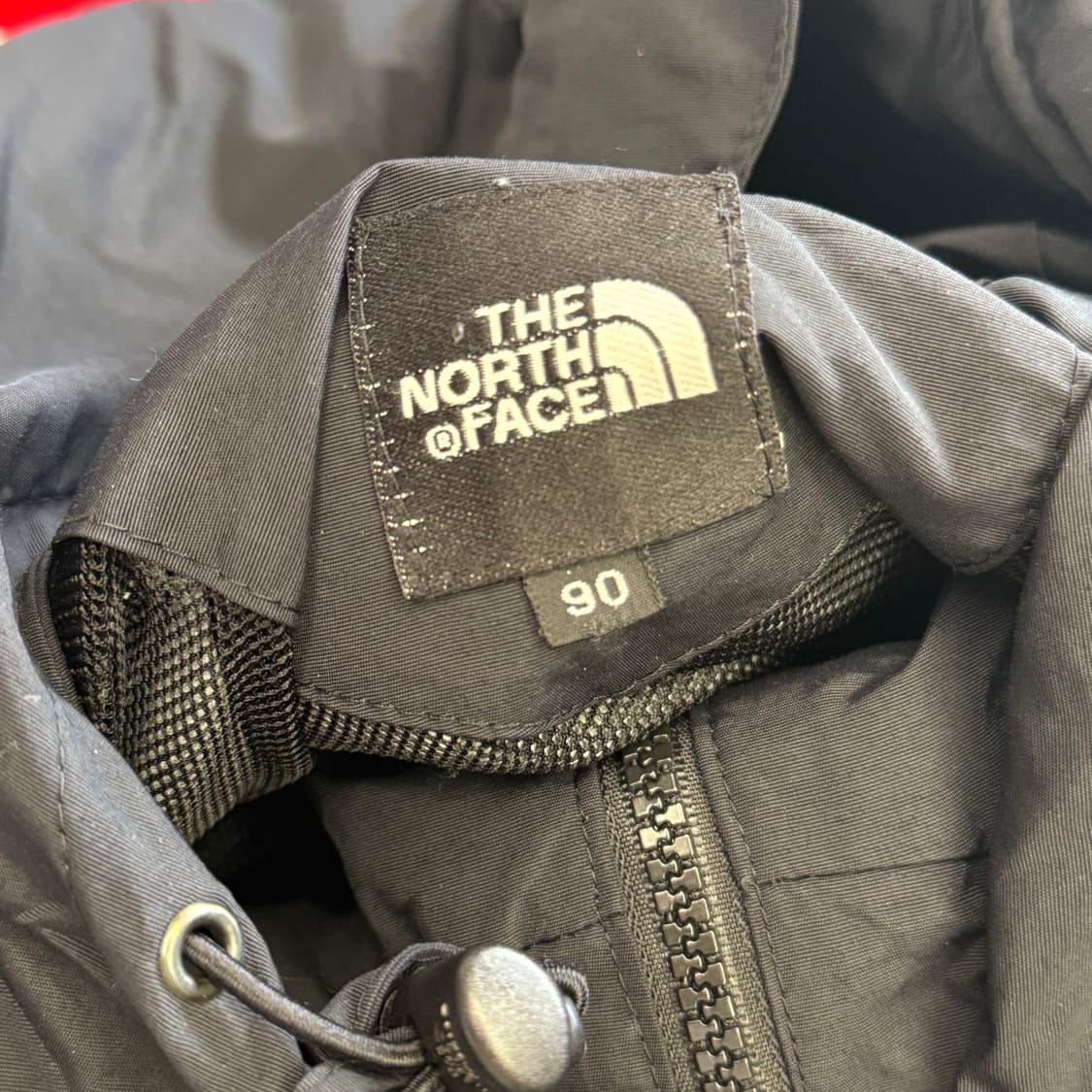 90 노스페이스 암포켓 블랙 후드 바람막이 상품이미지4