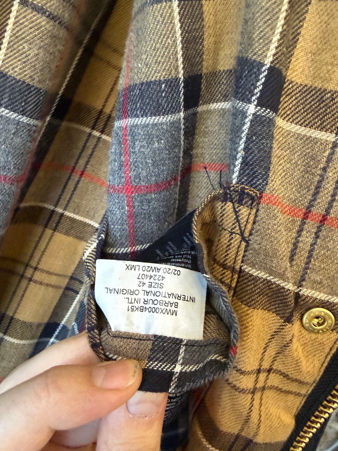 바버 인터내셔널 A7 왁스 자켓 블랙 상품이미지7