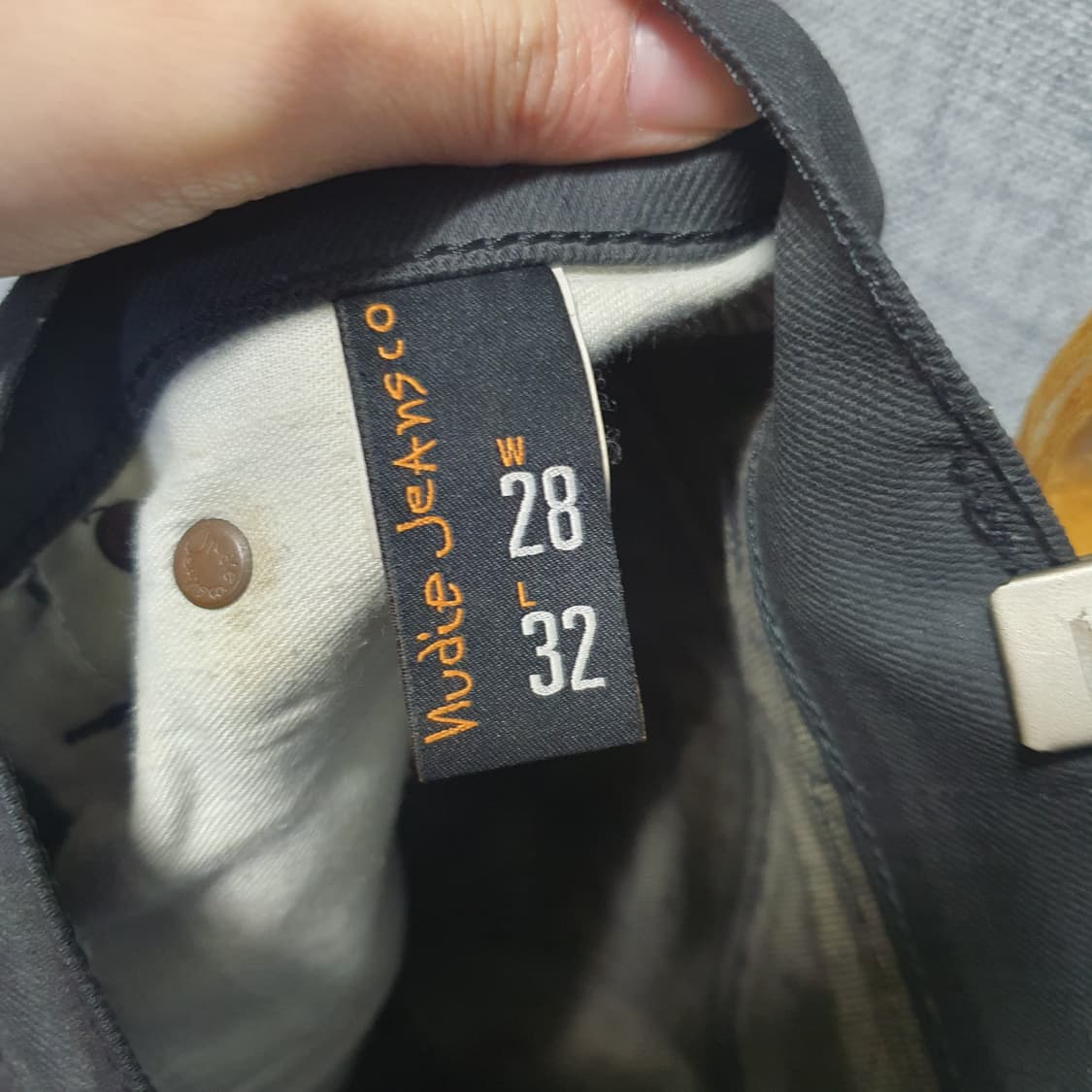 누디진 남성 블랙 코팅진  상품이미지5