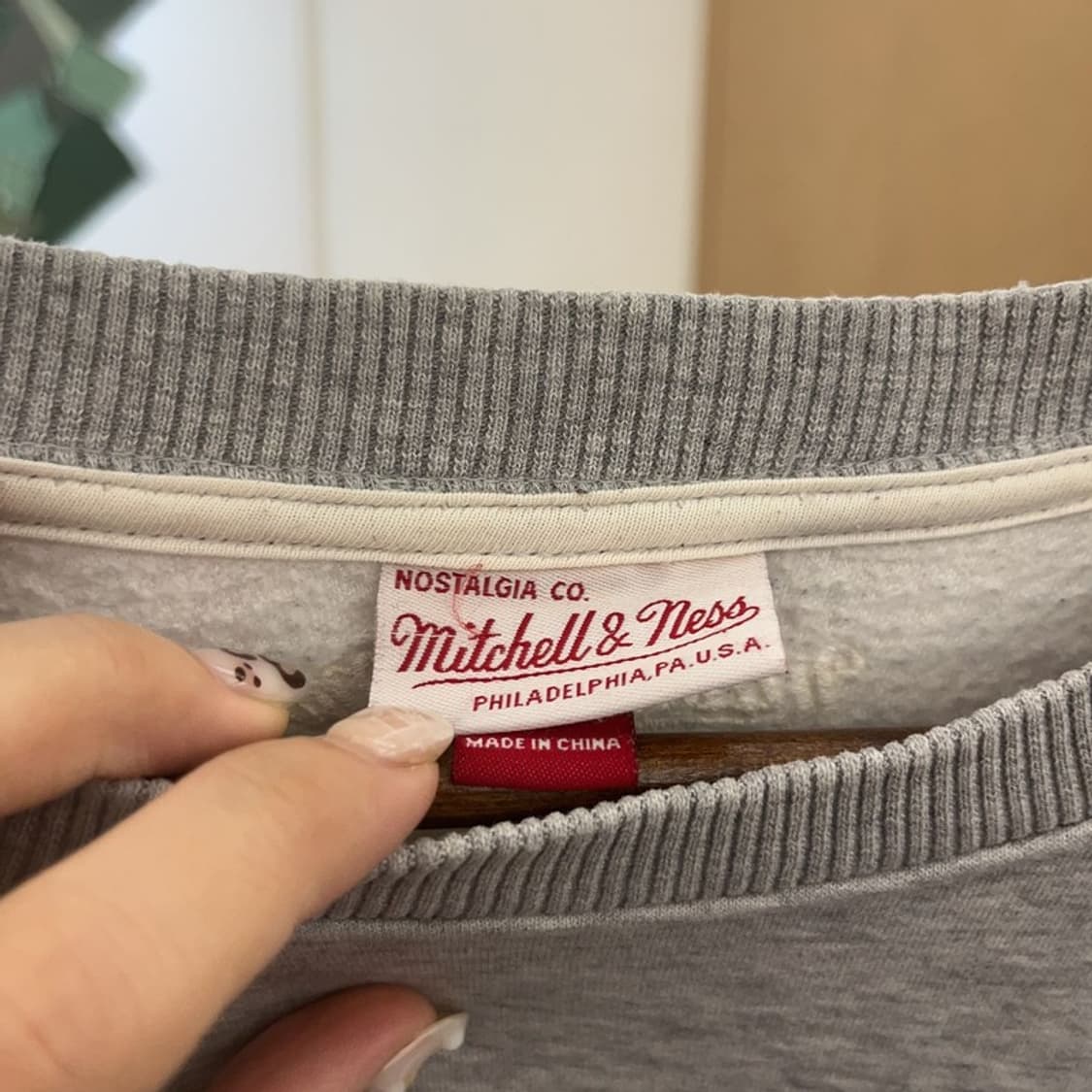 미첼앤네스 인디애나 오버핏 약기모 스웻셔츠 맨투맨 100 C06248 상품이미지3