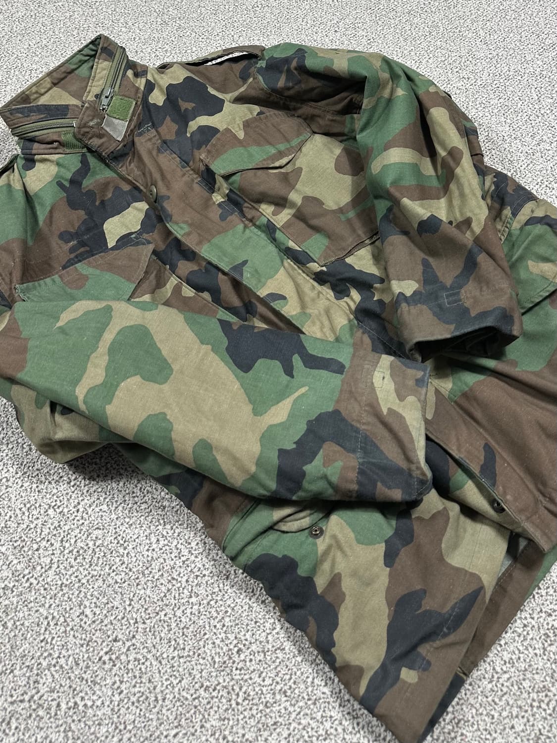 미군 오리지널 m-65 우드랜드 필드자켓 s/r 상품이미지3