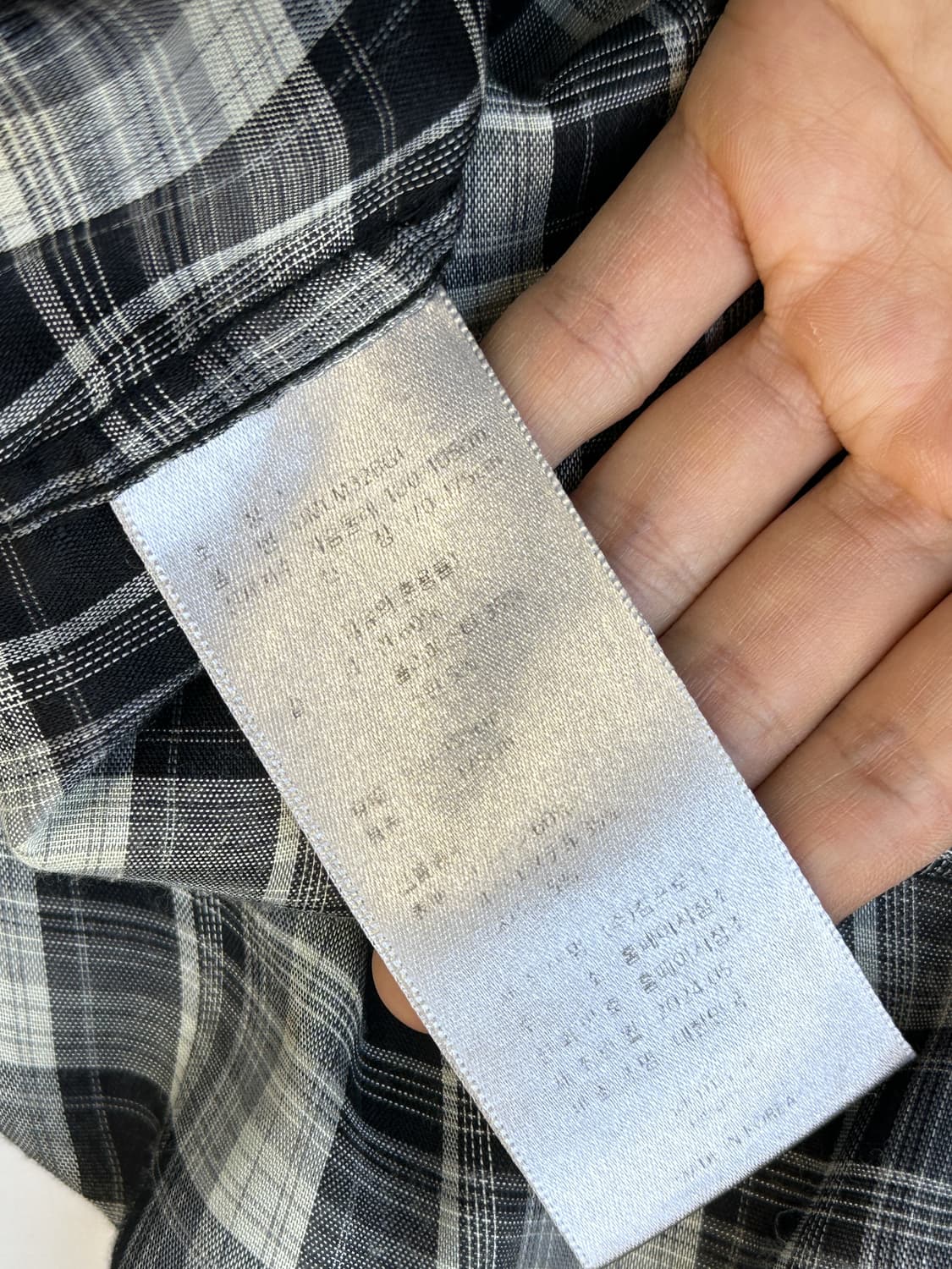 언더마이카 Mu.32 OG 로고 체크 셔츠 상품이미지6