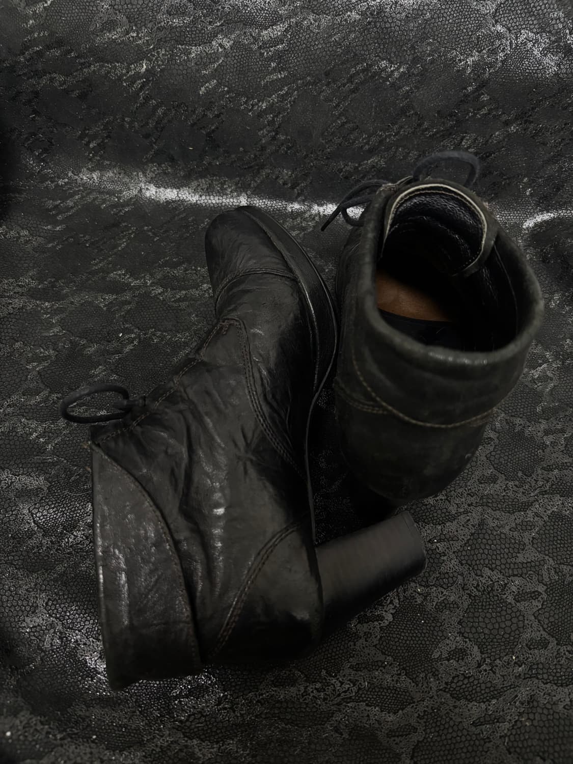 “SODA” 00’s Design Wrinkled leather shoe 상품이미지8