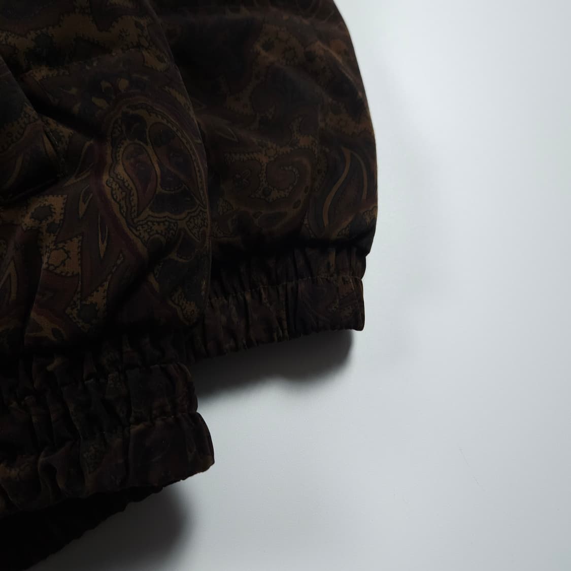 JSCIPIO 아카이브 페이즐리 패턴 스웨이드 배색 다운 자켓 (L) 상품이미지5