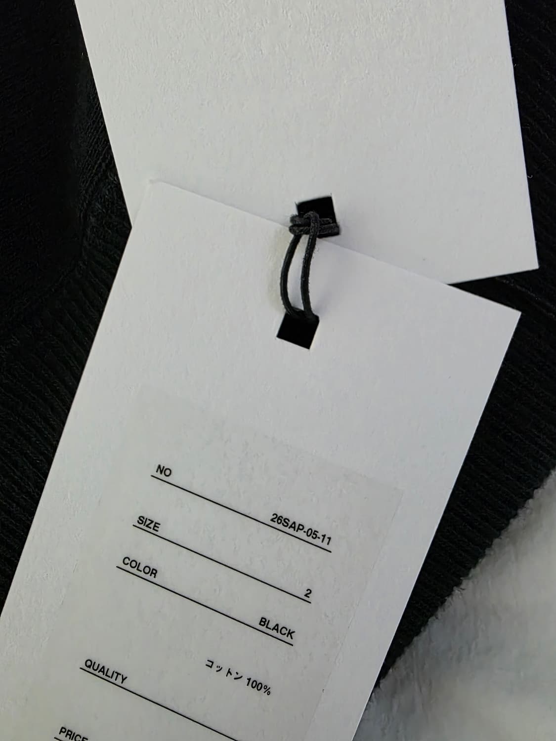 [2] 아프레쎄 26SS 하프집업 맨투맨 블랙 상품이미지5