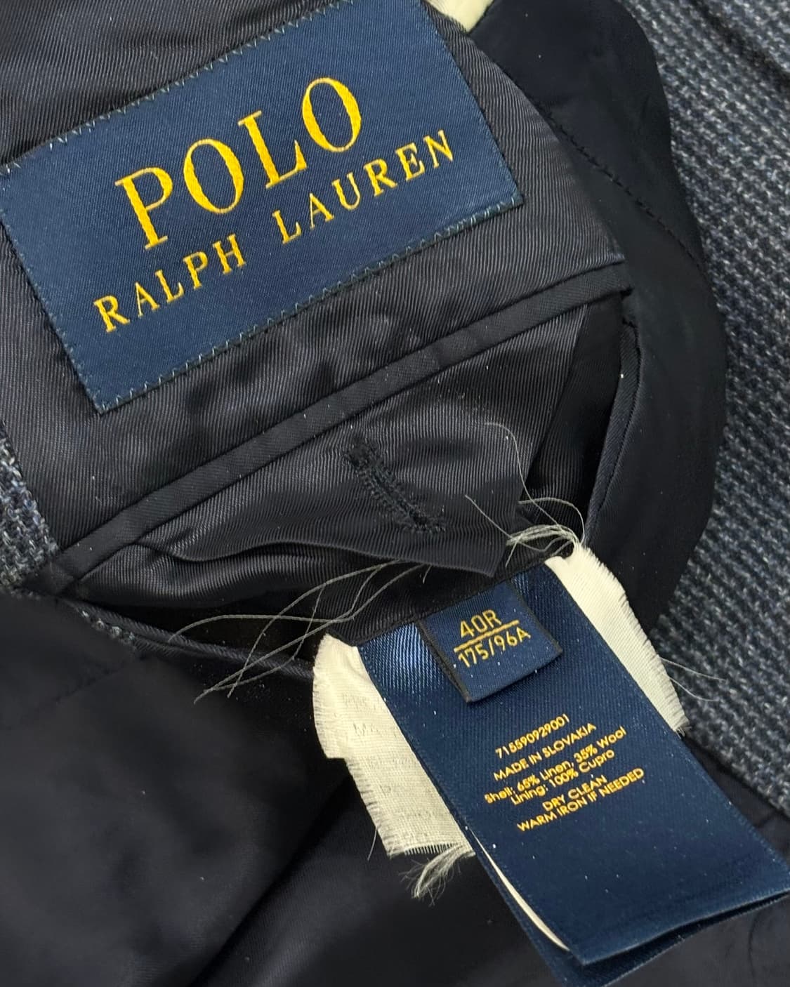 Polo 폴로 랄프로렌 신형 블루컬러 울린넨 블렌드 블레이저 상품이미지7
