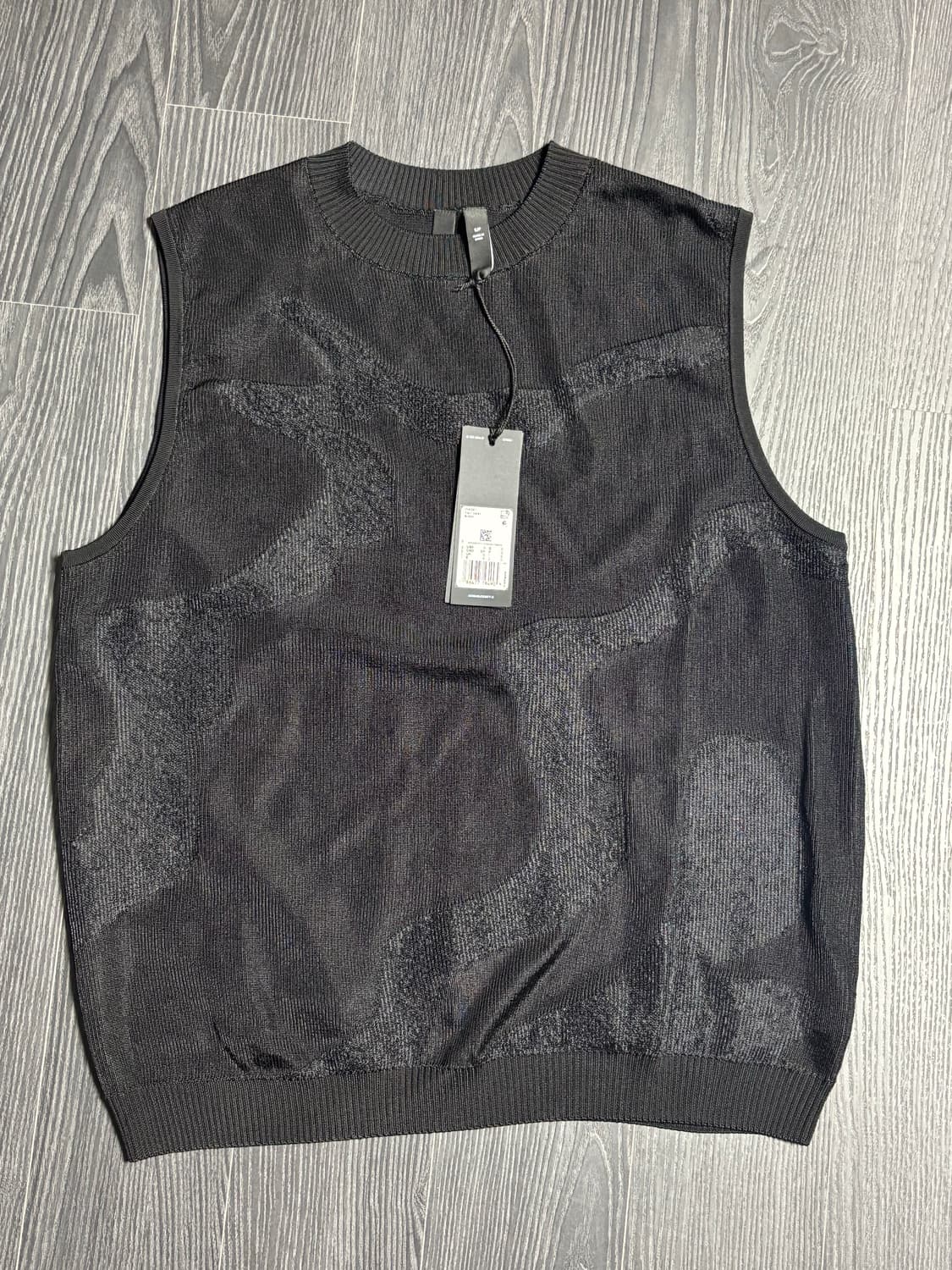 (택달린새상품)black jacquard vest 상품이미지5