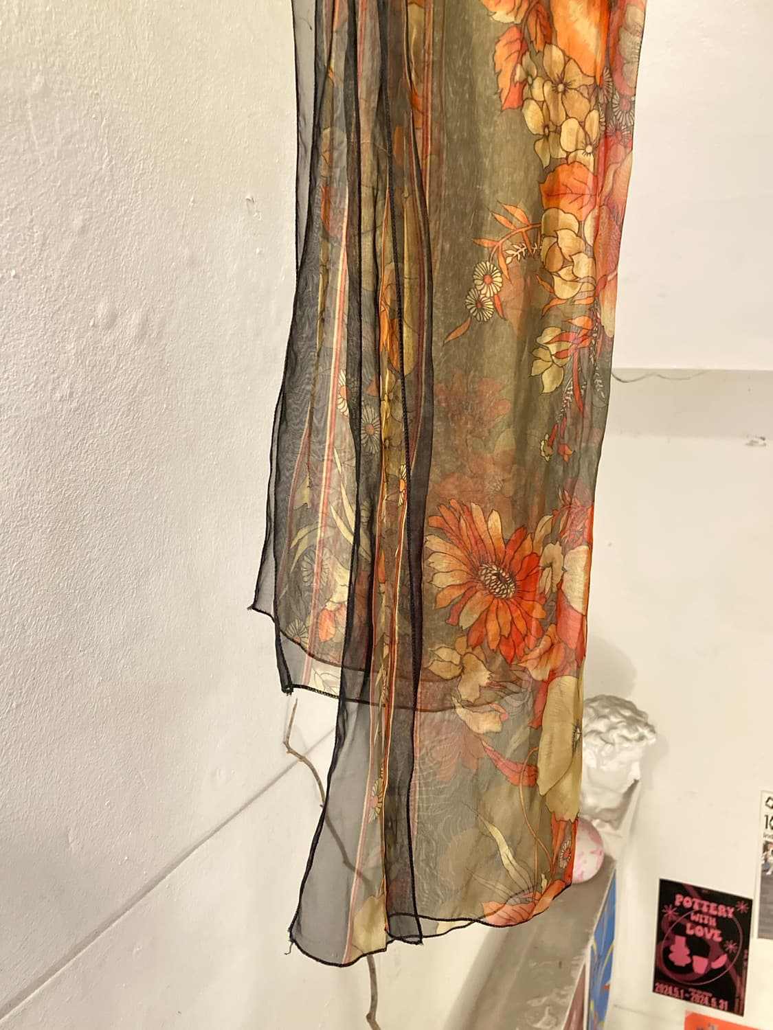 에스닉 플로럴 시스루 머플러 상품이미지3