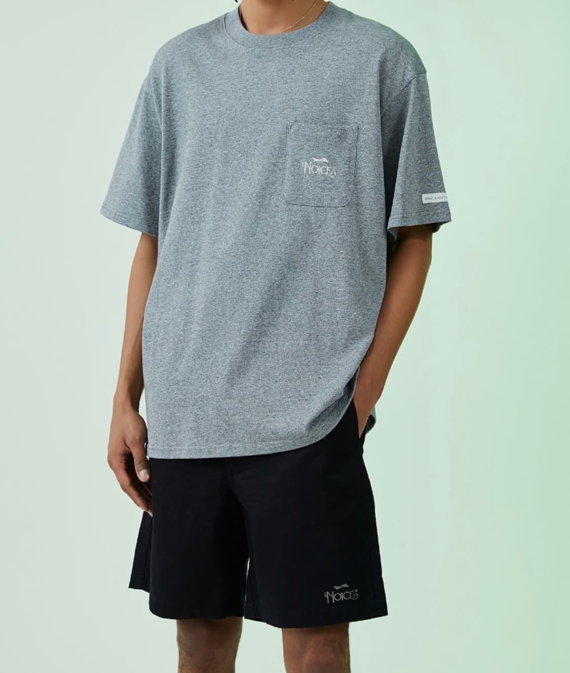 NOICE 노이스 코튼 쇼츠 반바지 블랙 상품이미지5