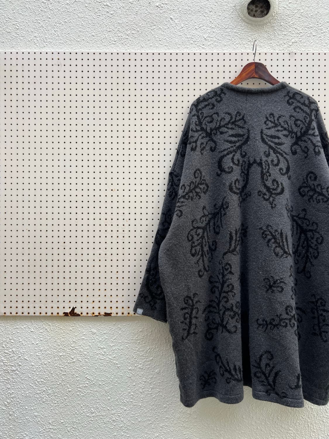 ANGENEHM JAPAN MADE PATTERN 니트 로브 코트 상품이미지8