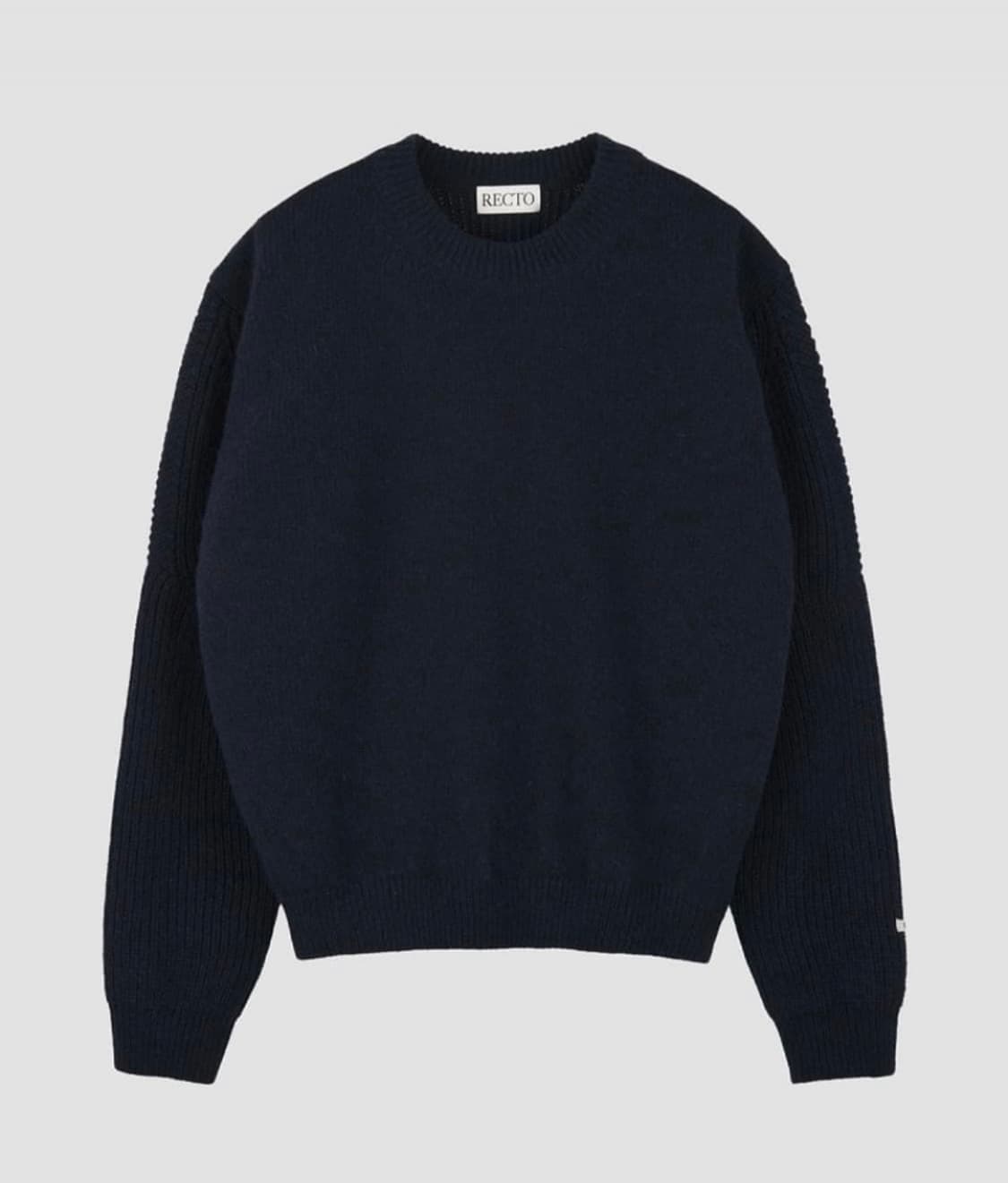 [S] 렉토 셰틀랜드 크루넥 니트 잉크 네이비 상품이미지1
