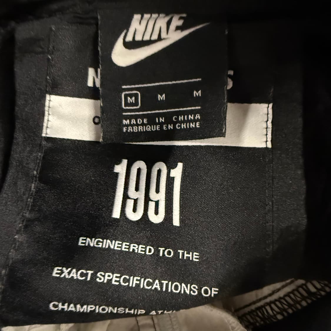 [정품/M] 나이키 아노락 바람막이 블랙 화이트 b8 상품이미지5
