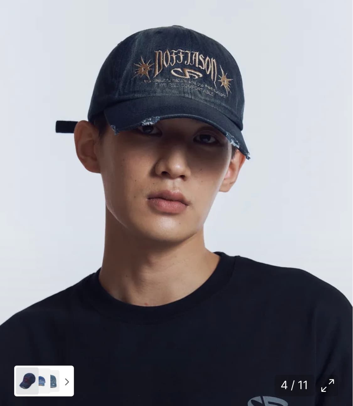 도프제이슨 빈티지 워시드 데님 볼캡 (인디고) 주앙옴므/밀로/어반드레스 상품이미지4