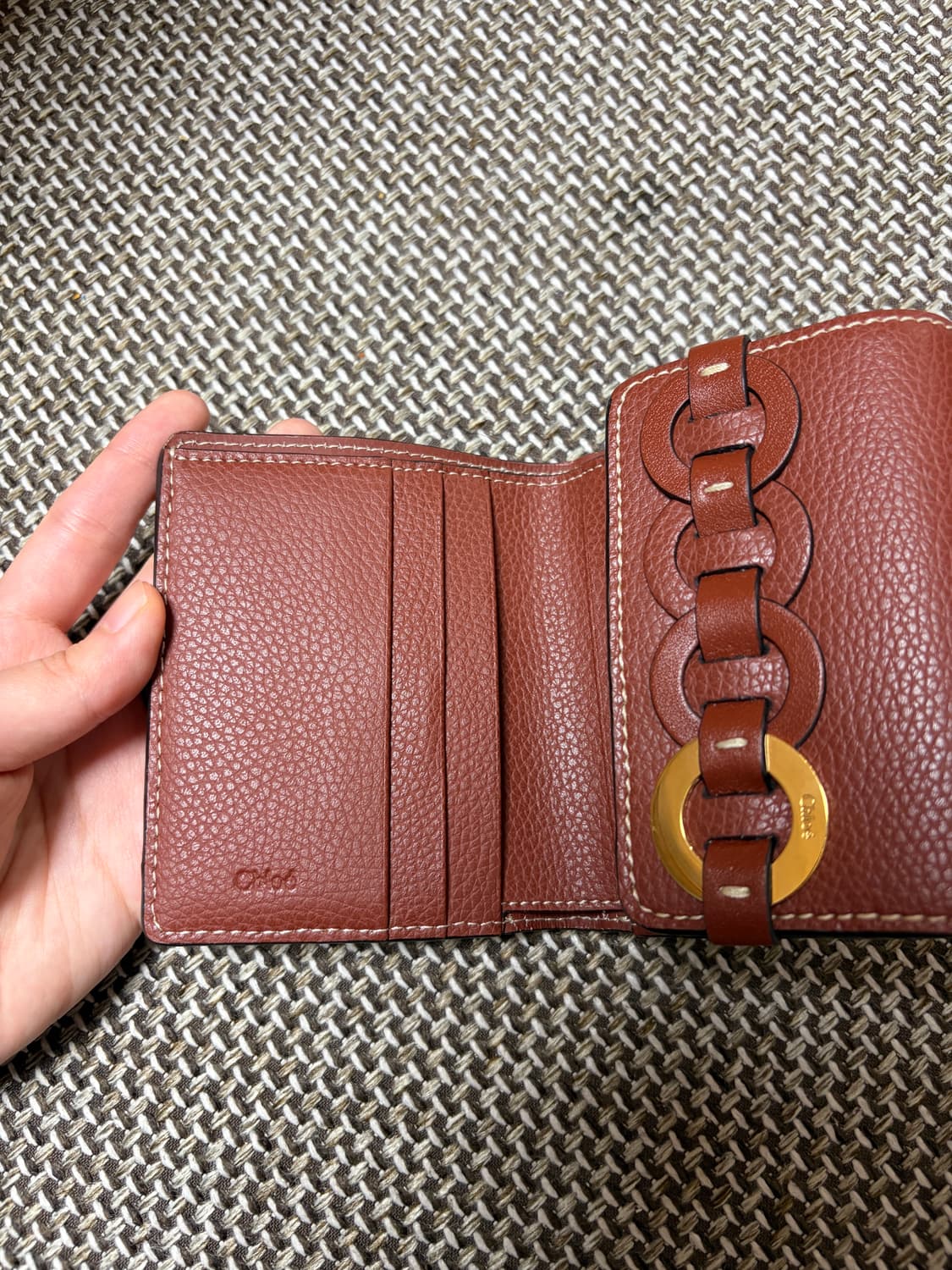 끌로에 반지갑 브라운 상품이미지4