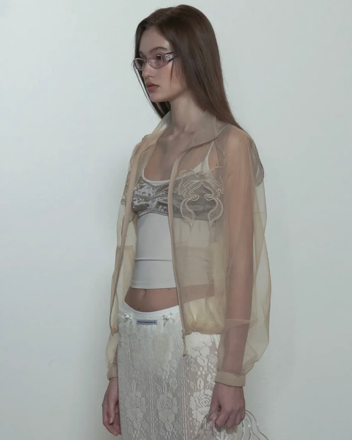 Sculptor/Mesh Sheer Zip-Up Jacket Skin 상품이미지2