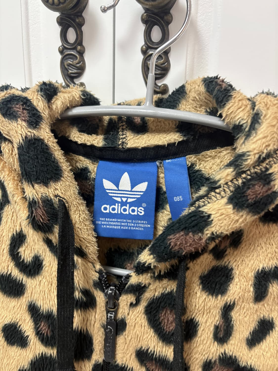 아디다스 갸루 레오파드 호피 쉐르파 후드집업 져지 85 상품이미지2