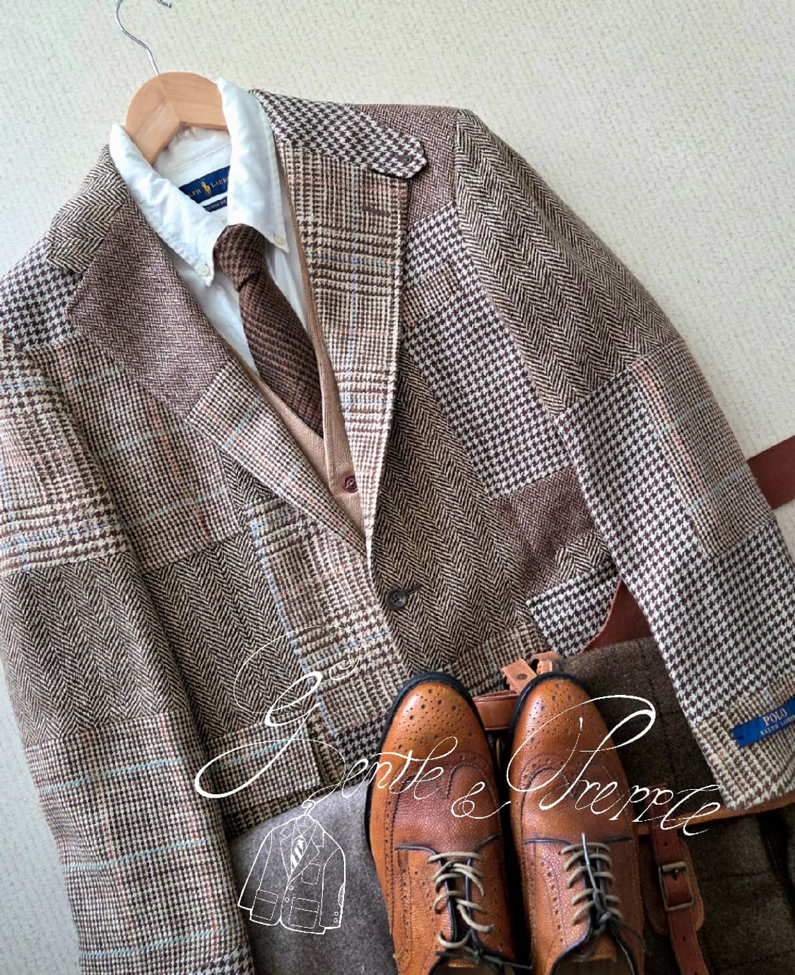 폴로 랄프로렌 RL67 패치워크 스포츠코트 자켓 상품이미지2