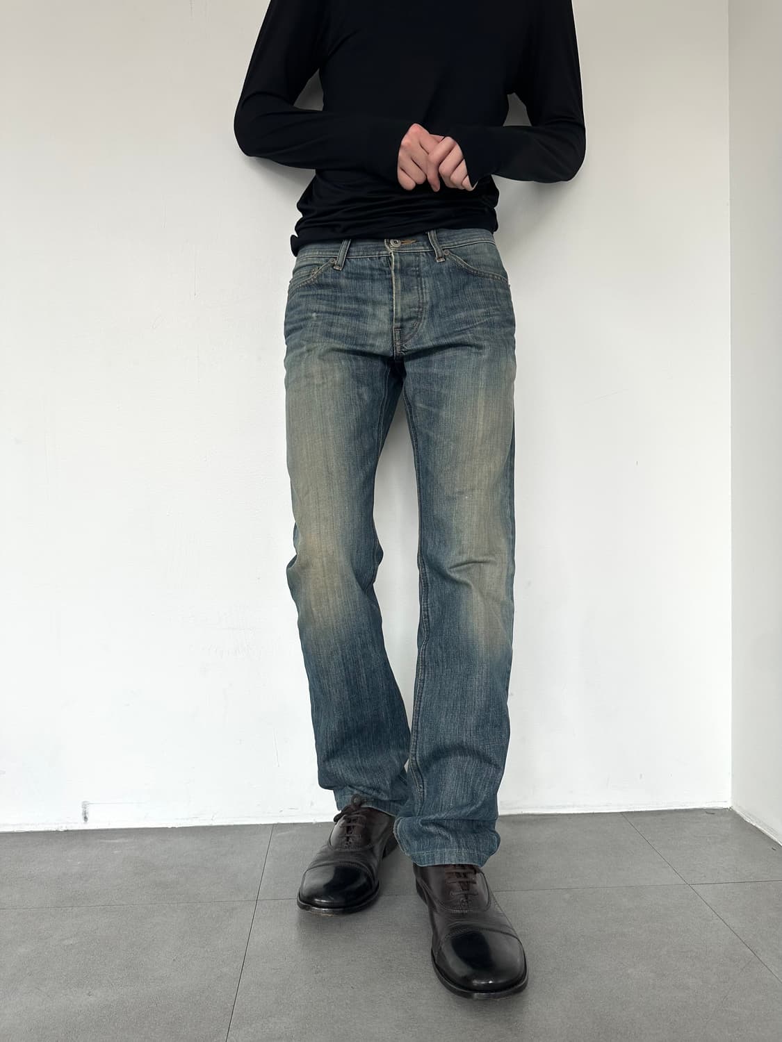 버버리 블랙라벨 워싱 데님팬츠 상품이미지1