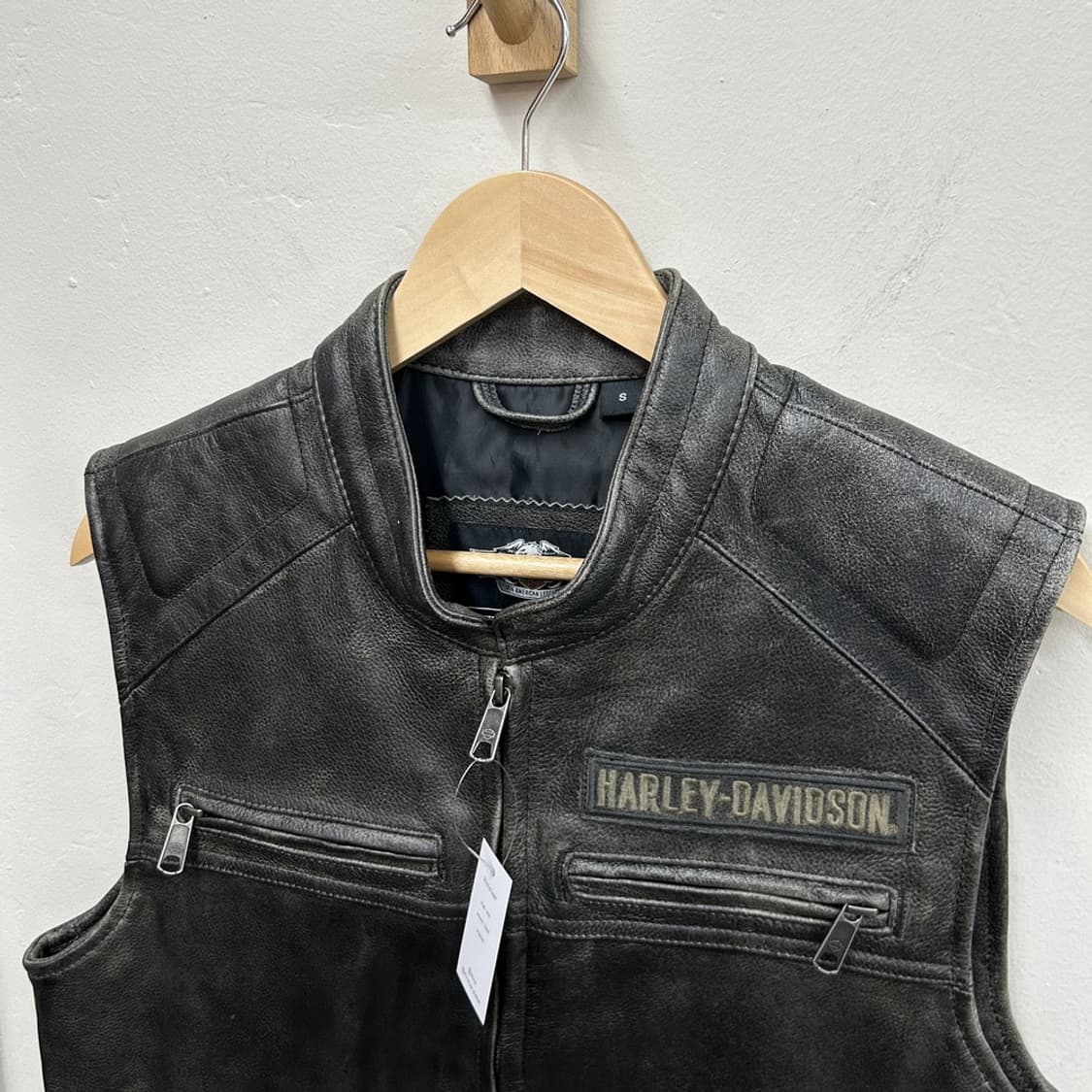 15994 - 할리데이비슨 패싱링크 레더 조끼 상품이미지3