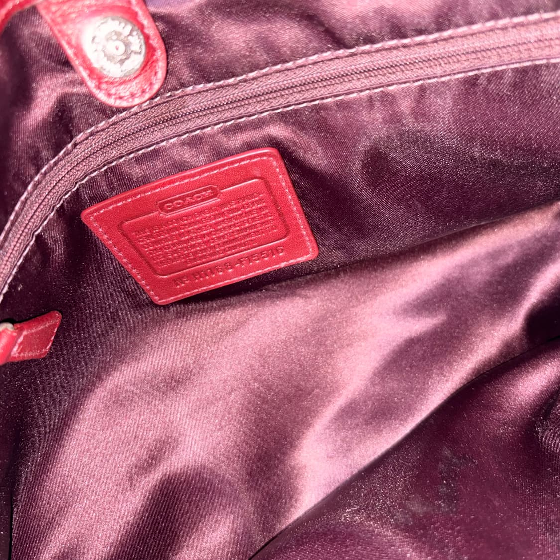 Coach red shoulder bag 상품이미지4