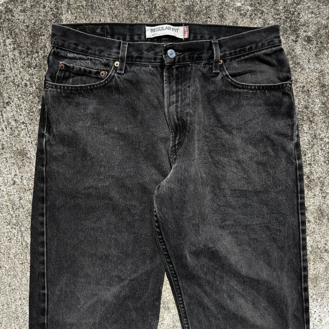 [36] 리바이스 505 흑청 데님 팬츠 상품이미지3