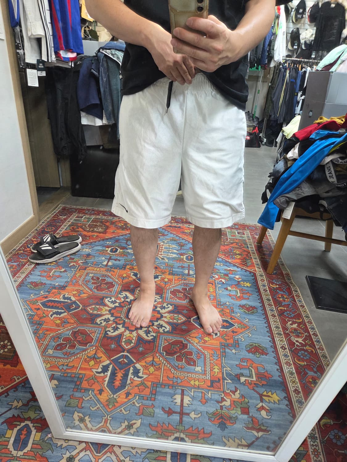 나이키 올드스쿨 빈티지 바스켓볼 트랙 져지반바지 xl 대략 35 36 상품이미지8