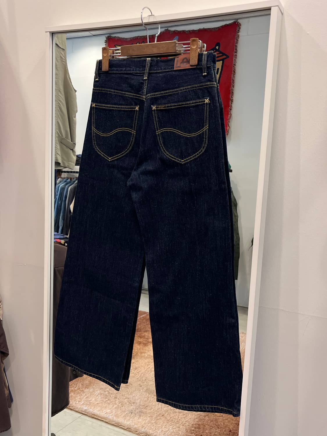 Lee with Vis 리 인디고 와이드 데님 팬츠 (28inch) 상품이미지4