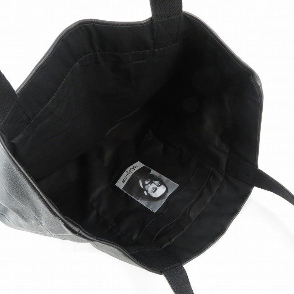 요지 야마모토 레터링 소가죽 토트백 상품이미지7