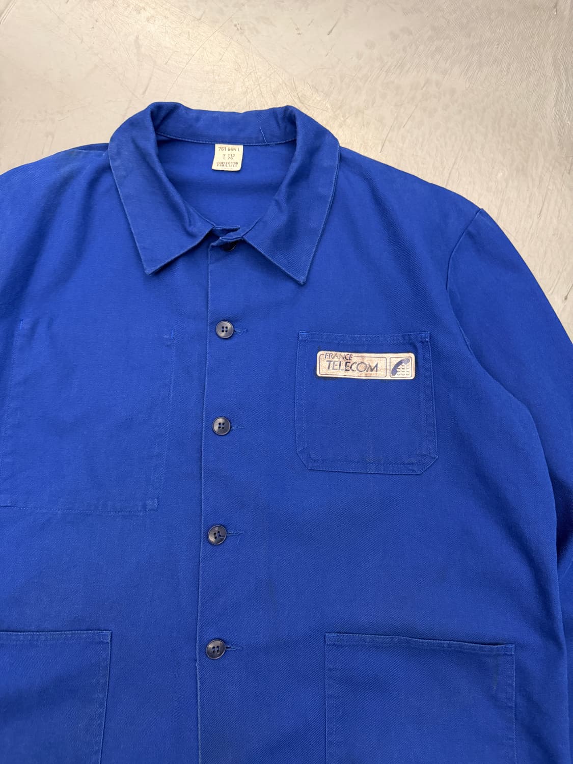 OLD FRENCH TELECOM BELTED 빈티지프렌치워크자켓 상품이미지5