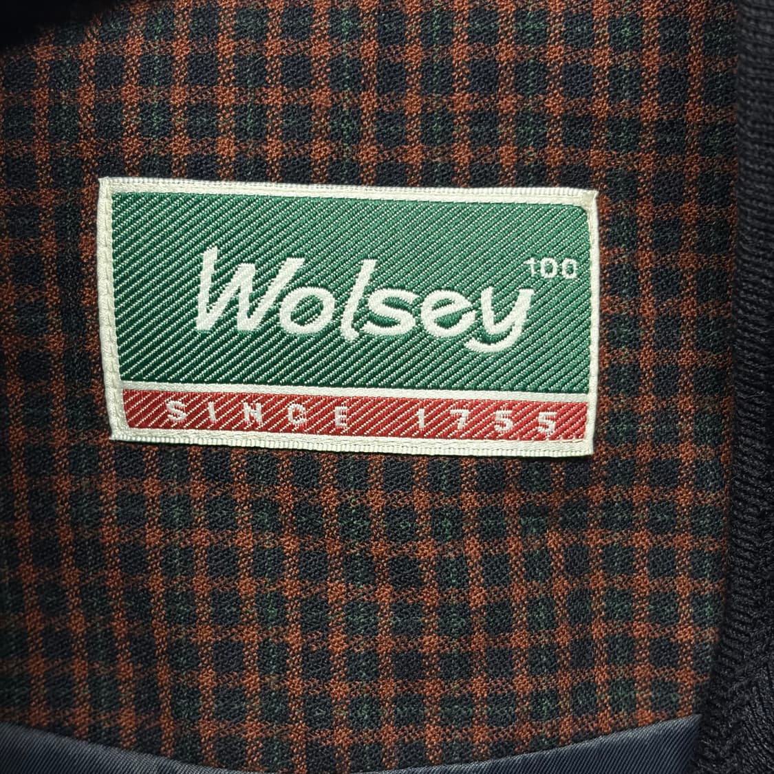 Wolsey 체크 블루종 상품이미지4