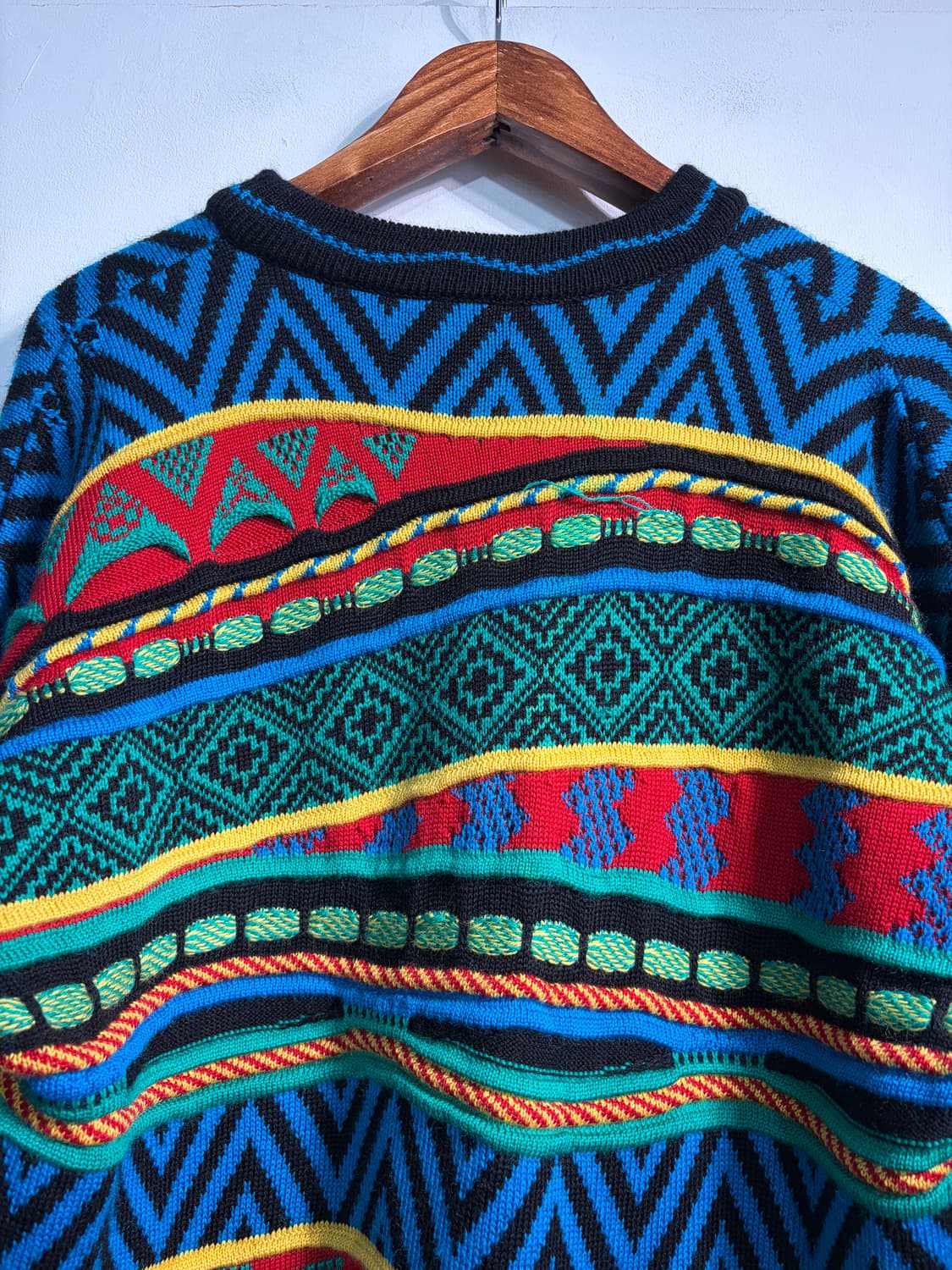 Wool 100% 3D 멀티컬러 vintage knit L 상품이미지9