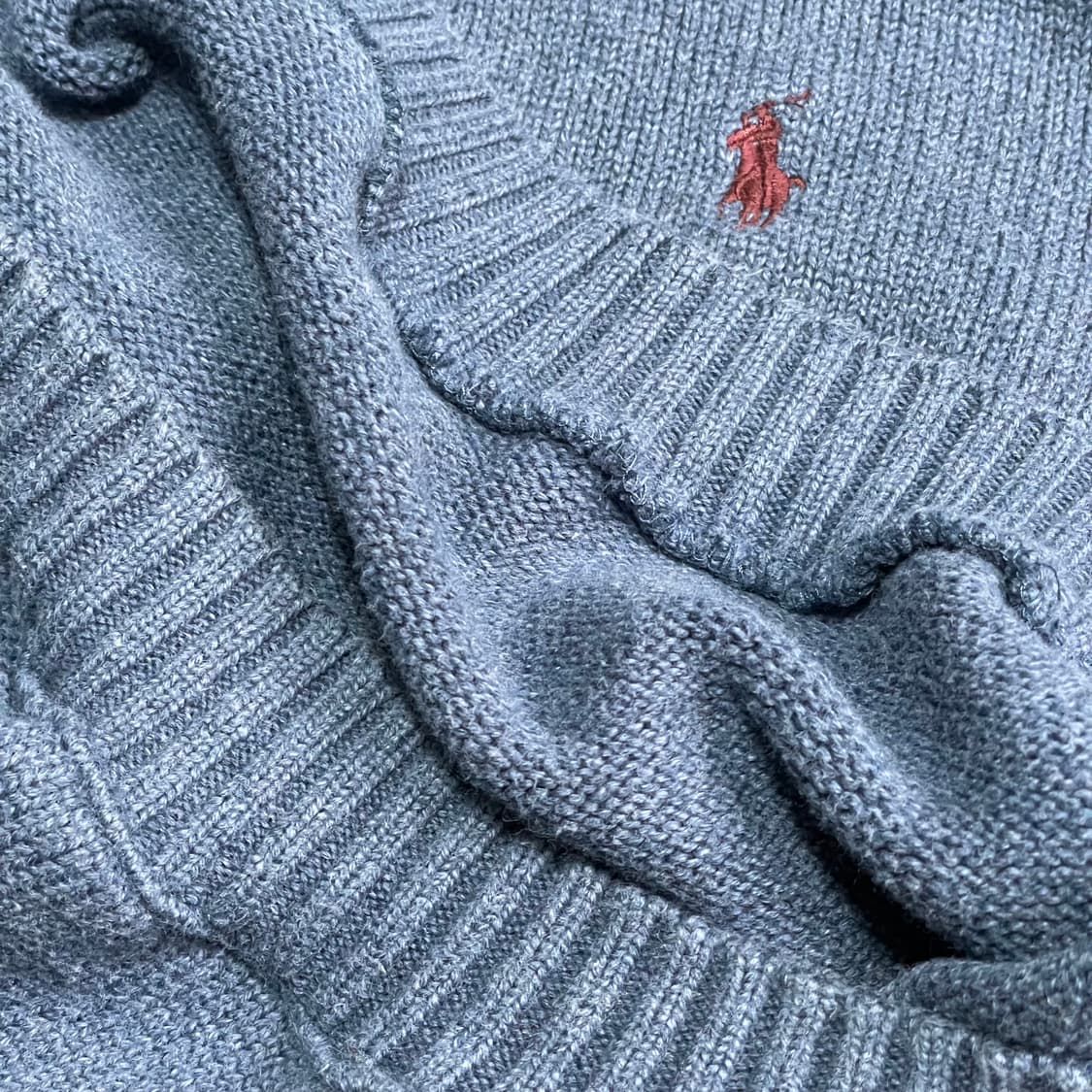 [M] 폴로 랄프로렌 커스텀 크롭 니트 블루 상품이미지3