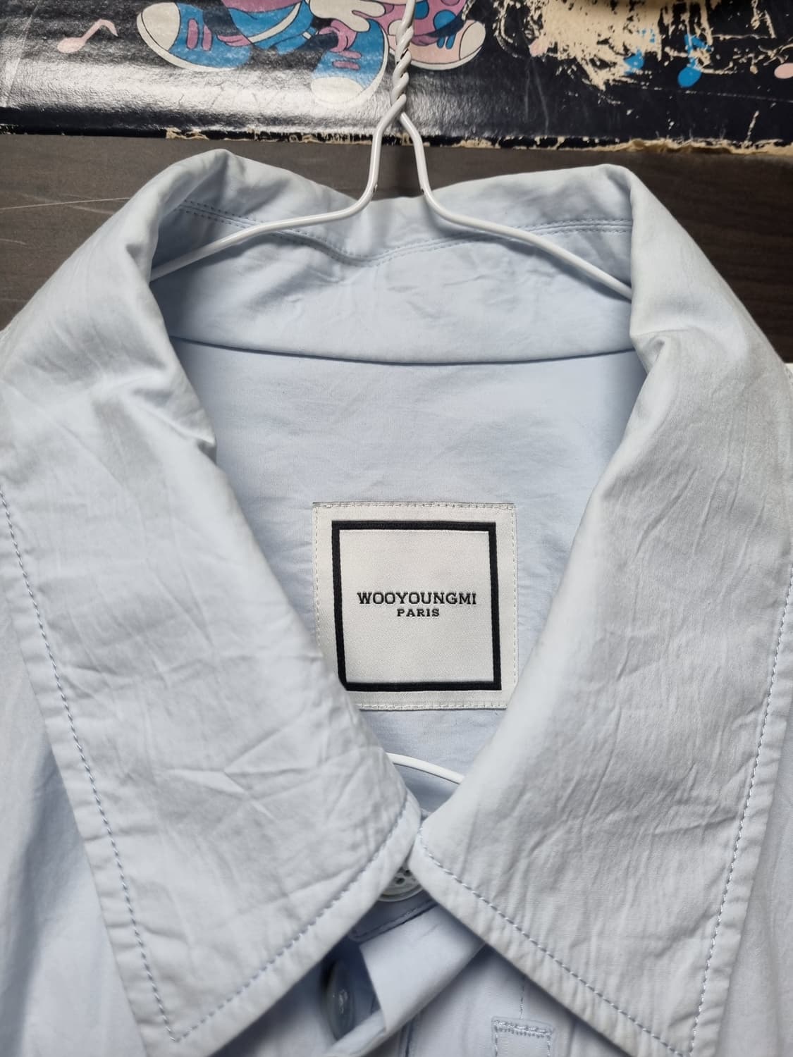 (48) 우영미 턴업셔츠 하늘색 상품이미지2