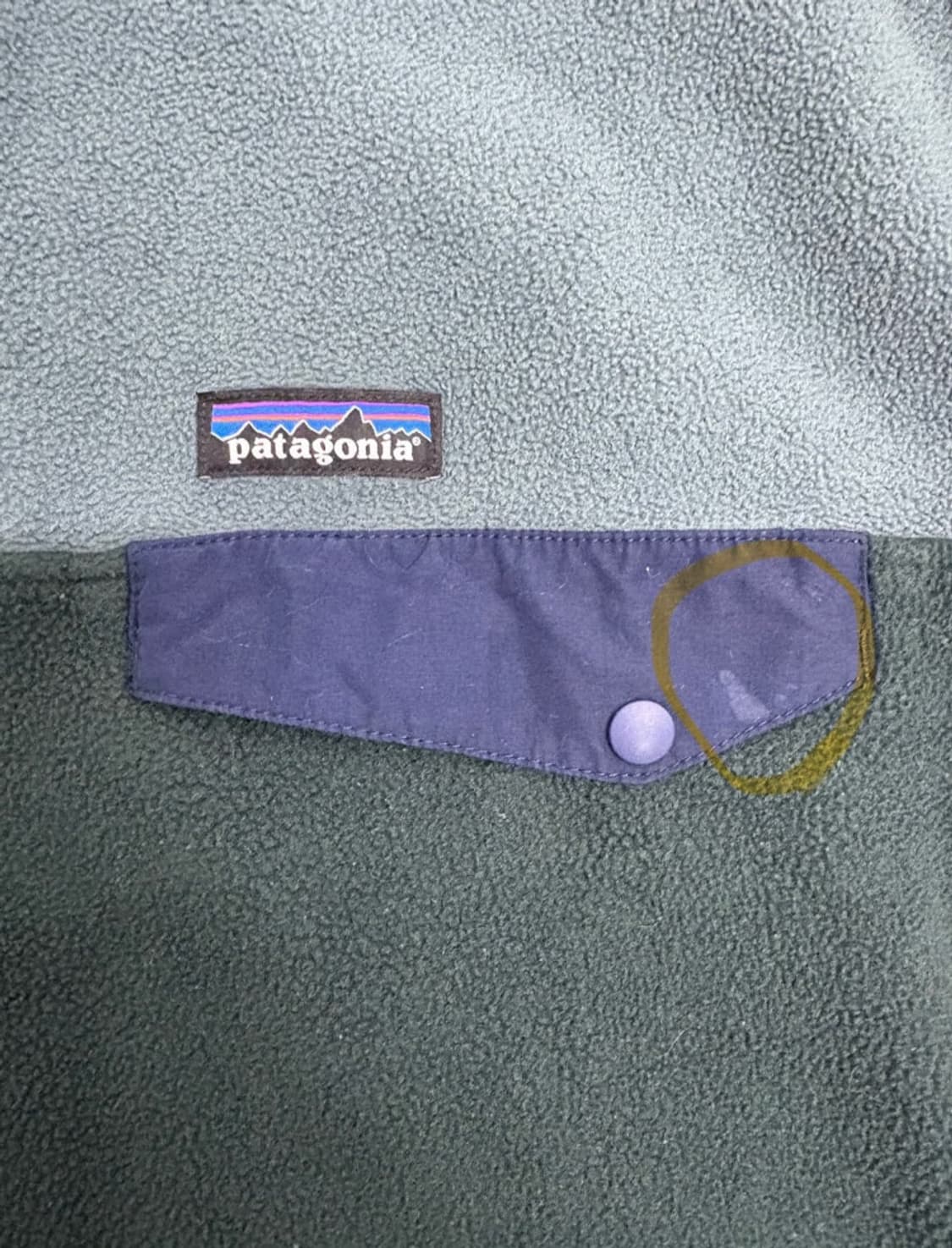 빈티지 파타고니아 신칠라 스냅티 다크그린 M 상품이미지5