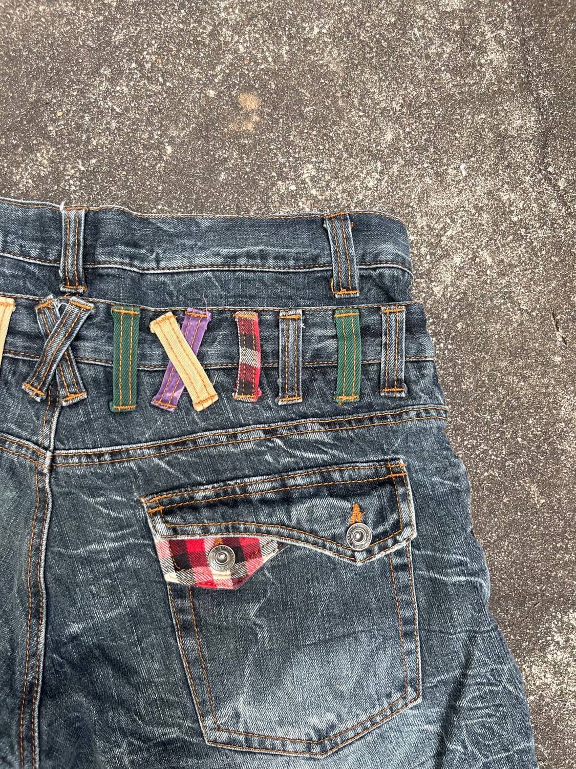 Nylans jeans 데님 하프팬츠 상품이미지3