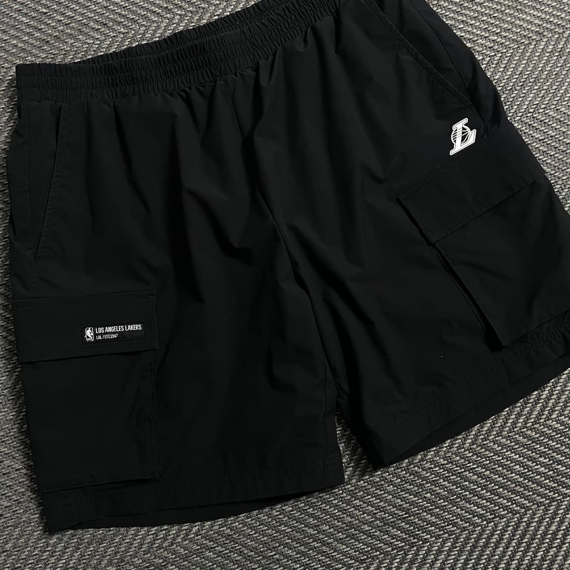 NBA LA LAKERS 카고 유틸리티 컴포터블 쇼츠 블랙o 5033 상품이미지2
