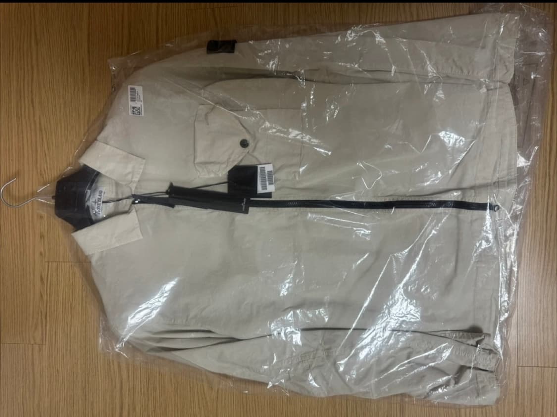 (새제품) 스톤 코튼 개버딘 오버셔츠 스투코 - 23FW(XL) 상품이미지2