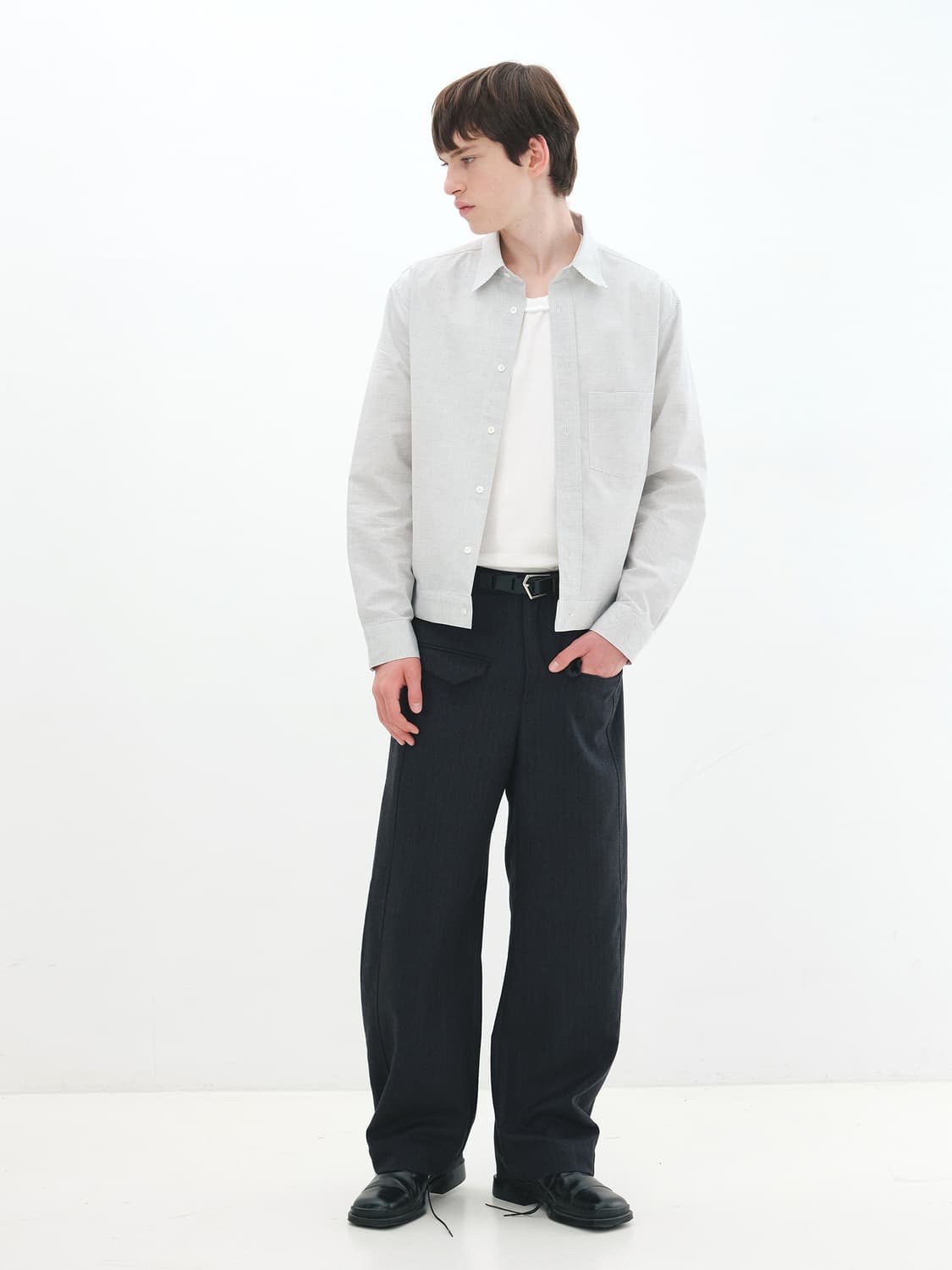 Aieul 아이엘 트라우저 curved trousers 상품이미지4